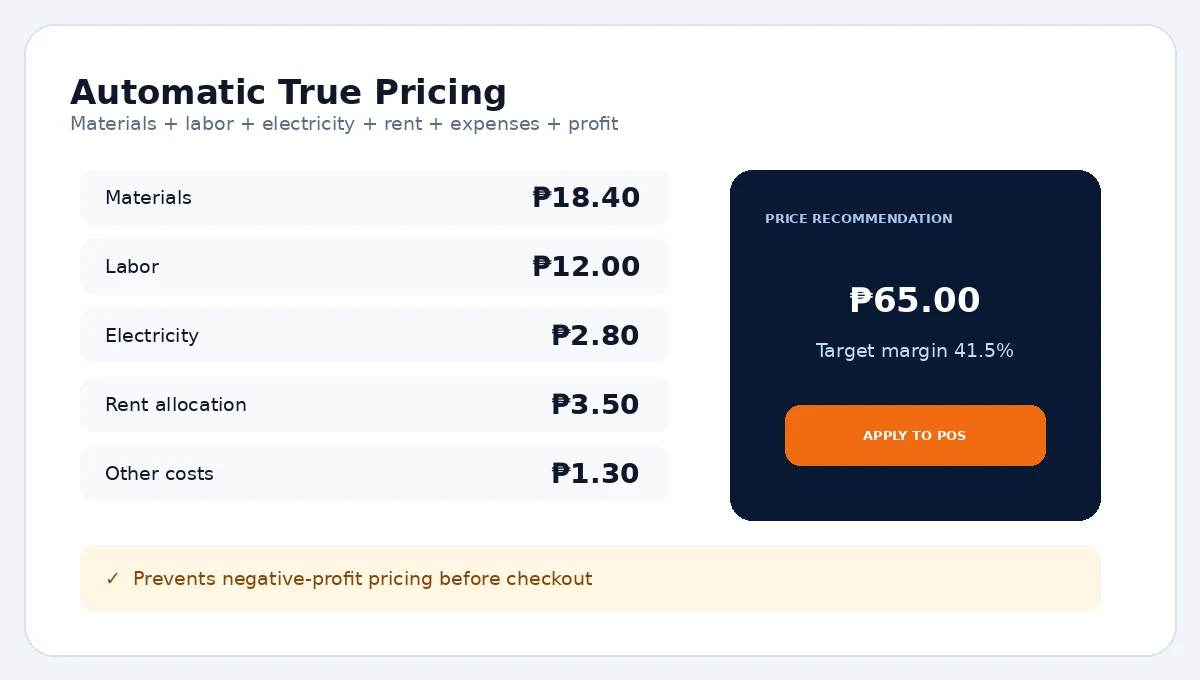 Automatic pricing tools